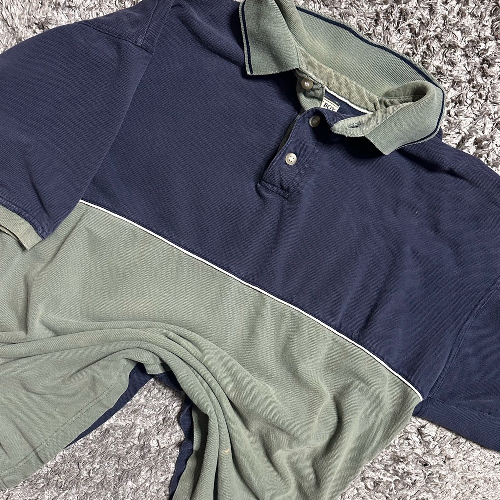 2000s Bugle Boy Color Block Polo